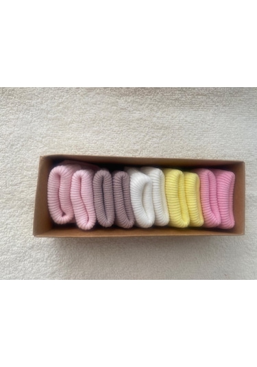 Kız Bebe Yenidoğan Kutulu 5'li Çorap 1309s Sarı