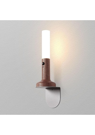 Homyl Led Sensörlü Gece Lambası Masa Sıcak Beyaz Işık Kahverengi Çok Renkli