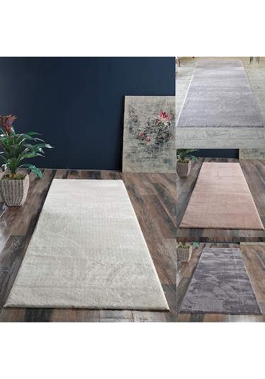 Lüle Halı Peluş Yüzey Kaymaz Taban Yolluk Halı