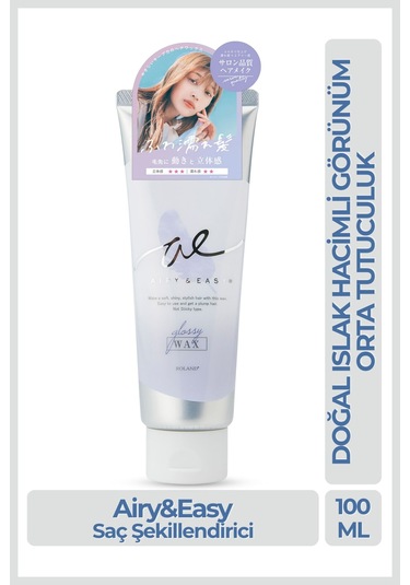 Cosmetex Roland Airy & Easy Glossy Hair Wax Parlak Ve Esnek Saç Şekillendirici 100 ML