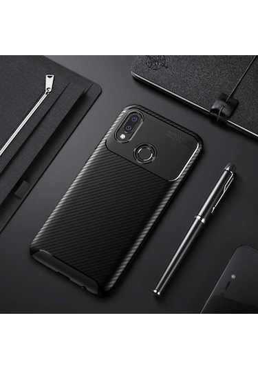 Huawei P20 Lite Kilif Karbon Silikon Case 389460410