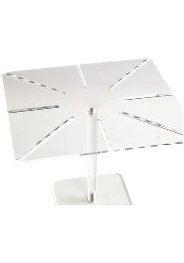 Suntek Akrilik Şeffaf Kek Tutucu Şeker Masa Ekran Tatlı