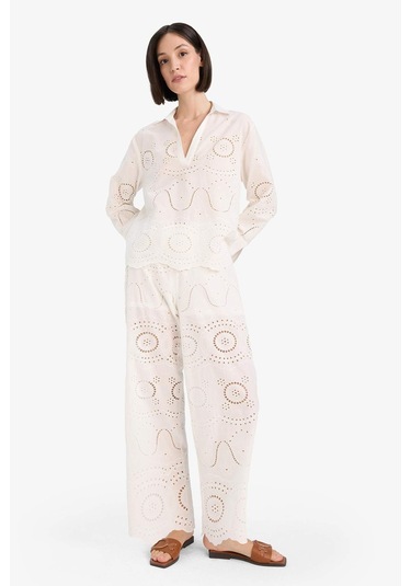 Defacto Regular Fit Brode Plaj Pantolonu-fall İn Love E4711ax25smwt16 Beyaz