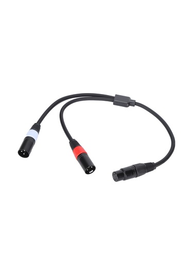 Yaleker Jorındo 5-pin Xlr Dişi İle Çift 3-pin Xlr Erkek 0.5m Ses Kablosu - Gürültüsüz İletim, Stüdyo/live Performans Uyumlu Jd6076