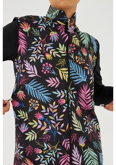 Tam Kapalı Tesettür Mayo Deniz Mayosu Td21-249 Siyah