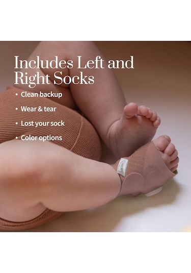 Owlet Aksesuarlı Kumaş Çorap - Dream Sock Bebek Telsizi İçin - Gül Kurusu