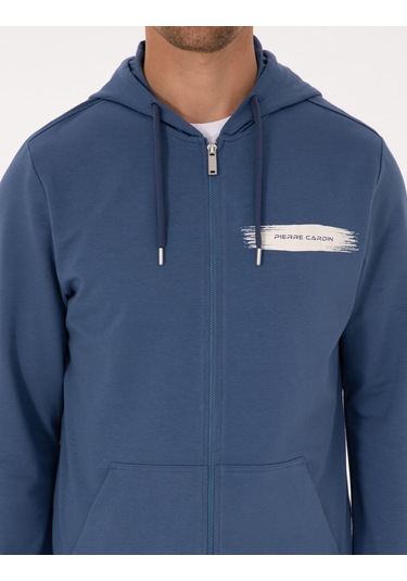 Pierre Cardin Erkek İndigo Hırka Örme 50313950-vr028 İndigo