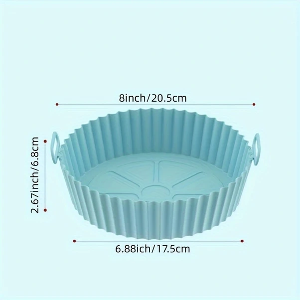 Xuweiwei 1 Adet Pembe Hava Fritözü Silikon Tencere Yapışmaz Sepet Aksesuarı 3 5 Qt Pembe