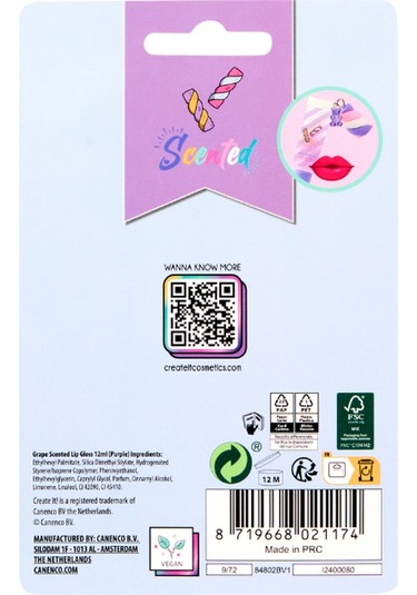 Create It Süslü Dudak Parlatıcısı - Mor - Candy Explosion