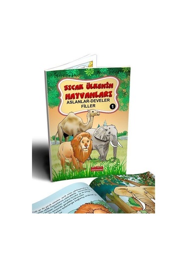 Sıcak Ülkenin Hayvanları 1 / Aslanlar-develer-filler Renkli-r...