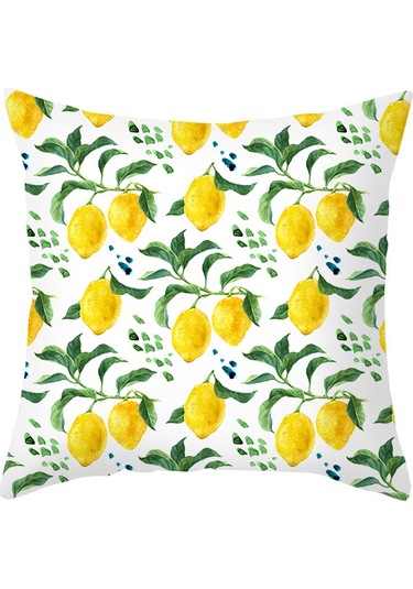 Yeni Sade Tarzda Baskılı Yastık Kılıfı No.75 Ekru