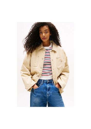 Kadın Mont-dw0dw21382-9205 Haki