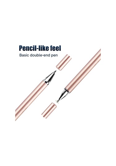 Fonken Evrensel 2 In 1 Android - iOS - iPad Uyumlu Stylus Çizim Kalemi Beyaz