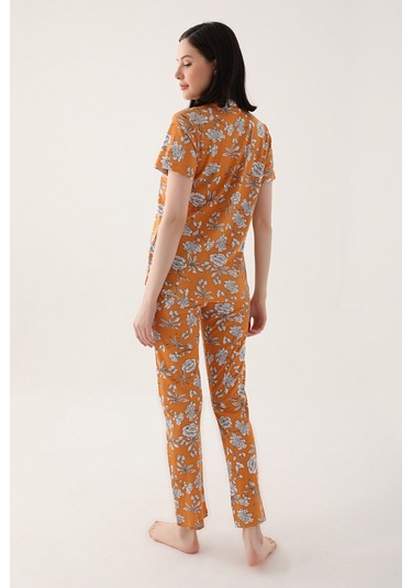 Arnetta Safran Kadın Gömlek Pijama