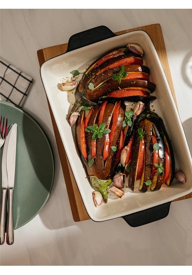 Pragma Pişirme Kabı Bd37x20x7-bl, Seramik, 37 Cm 210000185 Grafit