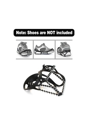 Vkemall Kar Ve Yağmurda Kaymaktan Koruma: Dayanıklı Kauçuk Ve Mangan Çelik Montajlı, 35-43 Numara Uyumlu Kaymaz Ayaklık Izgaraları