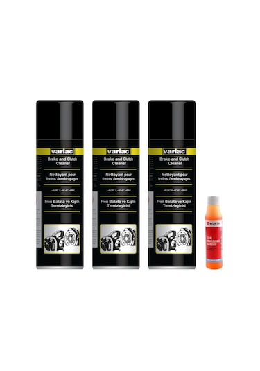 3 ADET HENKEL VARIAC FREN BALATA TEMİZLEYİCİSİ 500 ML - WÜRTH CAM