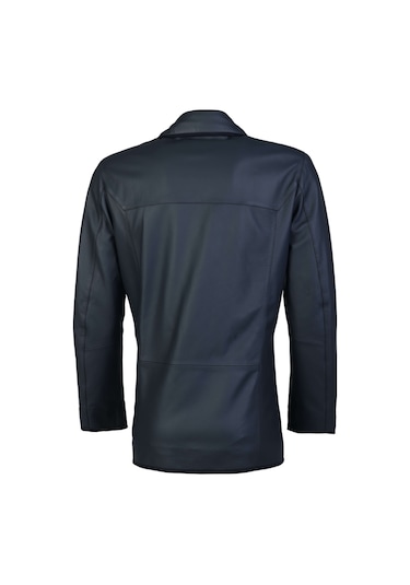 Tamer Tanca Erkek Hakiki Deri Lacivert Deri Mont 1000 034 Erk Derımont Sk23/24 Lacı Tafta Lacivert