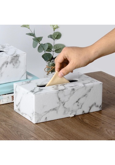 Suntek Pu Deri Doku Kutusu Kağıt Kapak Tutucu Dağıtıcı