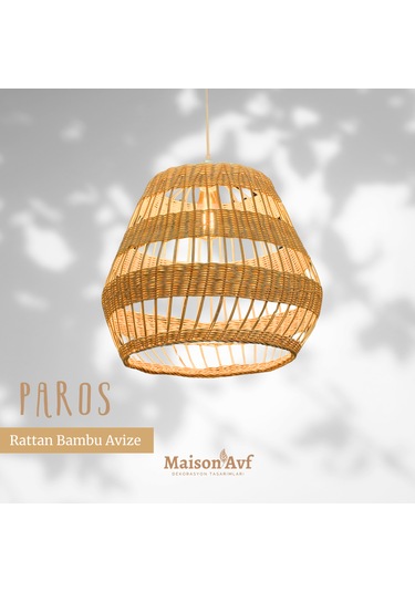 Rattan Bambu Bohem Avize Bambu