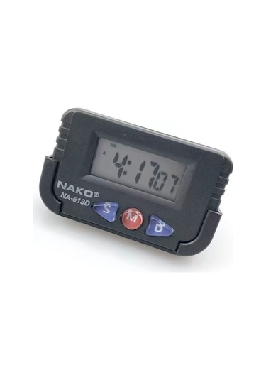 Lemestar Araç İçin Çok Fonksiyonlu Dijital Saat - Alarm, Takvim Ve Kronometre