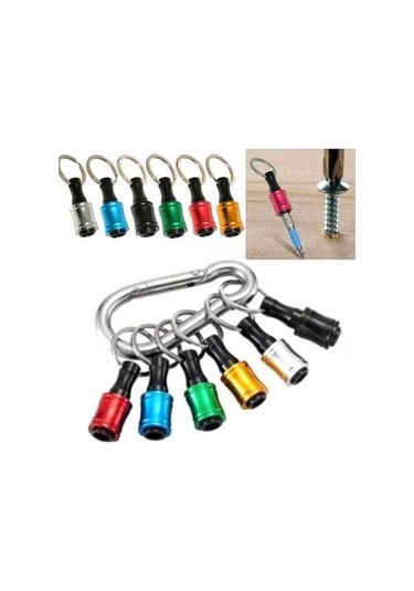 Pazly Titil: Güç Aracı-6pc Hex Shank Tornavida Bit Tutucu Uzatma Çubuğu Matkap Adaptörü, Alüminyum Alaşım, 6 Renk Seçenekleri