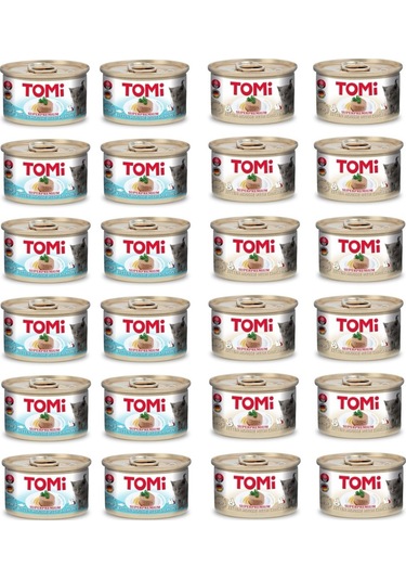 Tomi 2 Çeşit Karma Yavru Kedi Konservesi 85 G X 24 Adet