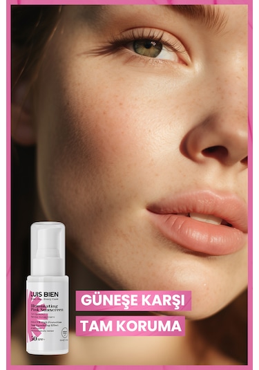 Luis Bien SPF 50+ Ton Eşitleyici Pembe Güneş Kremi 50 ML