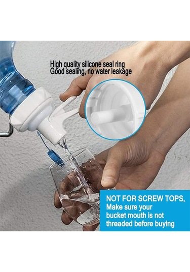 Cbtx Toz Geçirmez Kapaklı 55mm Taç Üst Şişe İçin Pp Su Şişesi Musluk Dağıtıcı Vanası Çok Renkli