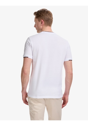Pierre Cardin Erkek Beyaz Tişört 50327865-vr013