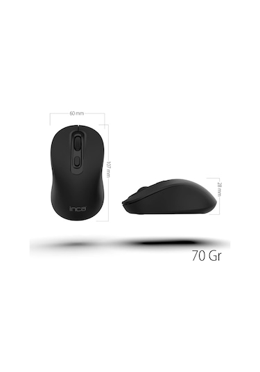 Inca Iwm-288t Bluetooth + Wıreless Ergonomıc Desıgn Sılent Mouse Diğer