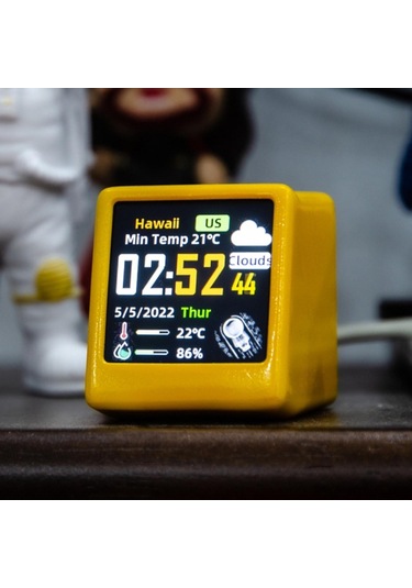 Suntek Mağazalar Için Wifi Akıllı Hava İstasyonu 1,54 Sarı