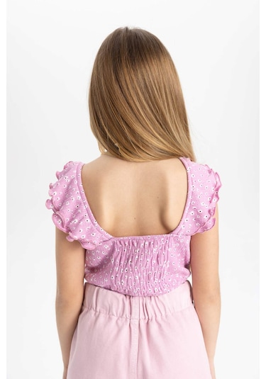 DeFacto Kız Çocuk Desenli Bluz C3382A824SMPN444