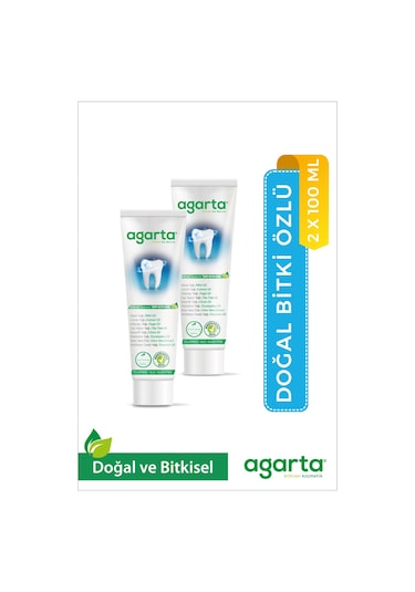 Agarta Doğal Bitki Özlü Diş Macunu 2 x 100 ML