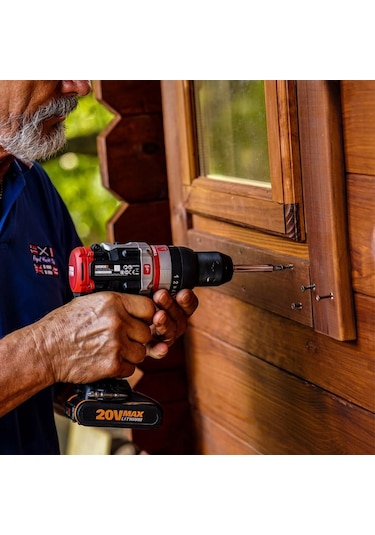 Worx WX354.9C 20 V 2.0 Ah Li-ion Tek Akülü Kömürsüz Profesyonel Darbeli Şarjlı Matkap