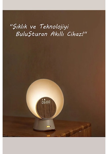 Ay Işığı Gece Işığı Kablosuz Şarj Ses Akıllı Ev Çalar Saat Bluetooth Küçük Hoparlör
