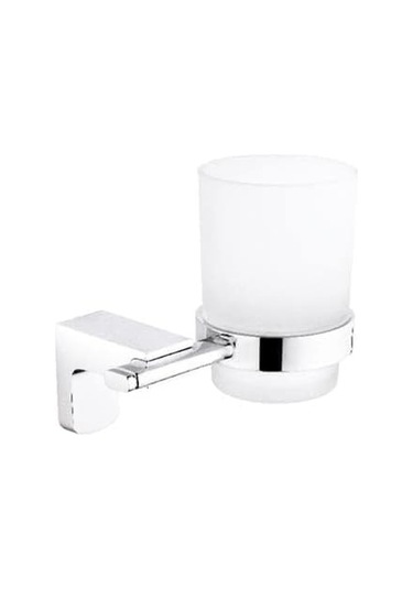 Diş Fırçalık Duvara Monteli Mikro-kabinet Cam Tutucu, Krom Siyah