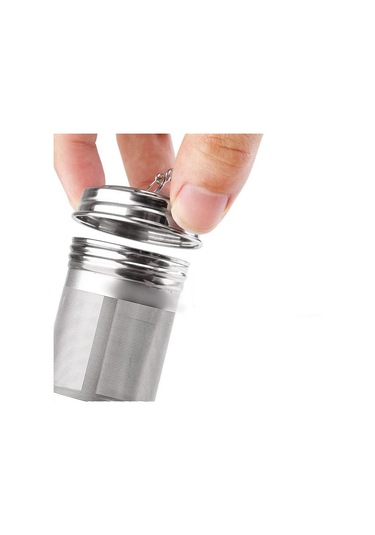 1 Adet Paslanmaz Çelik Çay Demlik Süzgeç Çaydanlık Yeniden Kullanılabilir Örgü Filtre Gümüş