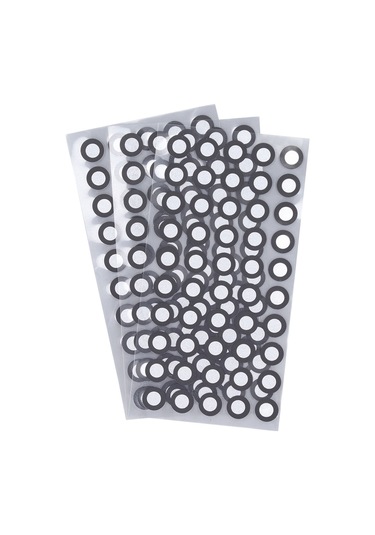 Youtek 3d Tarama Referans Noktaları - 150 Adet Yansıtıcı Etiketler 6mm İç/10mm Dış Çap - Hassas Takipler İçin Pet Malzeme, 3 Adet Sayfa