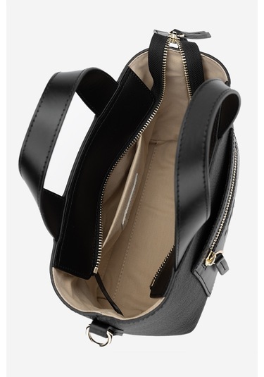 Valmenti Zumba Kadın Siyah/siyah Hakiki Deri El Çantası 301 3003 Bn Canta Y24 Siyah