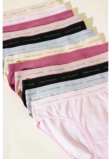 Tutku 12' Li Bayan Perla Bikini Külot Kombin 0599 Çok Renkli