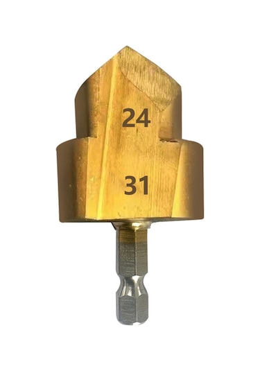 Geeroyoo Ppr Boru Genişletme Matkabı - 6.35mm Şaft Çapı, Yüksek Hassasiyetli Kesme Ve Kolay Talaş Çıkarma Özelliği İle Profesyonel Kullanım