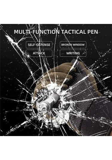 Xiyyadms Aviasyon Alüminyum 15cm Siyah/gümüş/altın Edc Taktik Savunma Kalemi, Pencere Kırma, İmza Ve Çok Fonksiyonlu Dış Mekan Kurtarma Aleti Gümüş