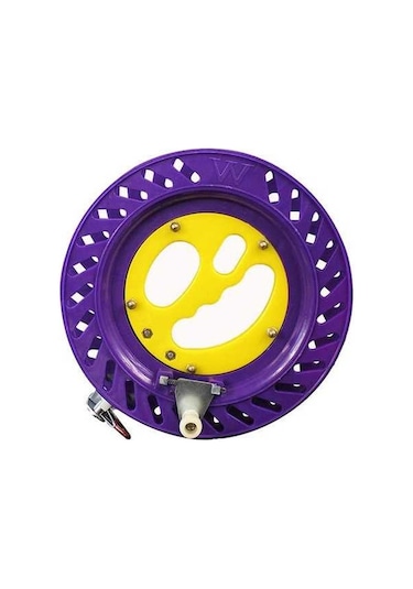 Pazly Ergonomik Gidon Balık Tutma Makarası, Takım Dişli İçin Kaymaz Kavrama, Purple Yellow, 20 Cm