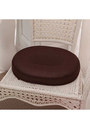 Sones Ofis Hollow Rebound Sağlık Hemoroid Önleyici Yastık Kalça Oturma, Boyut: 40x32x7cm Kahve