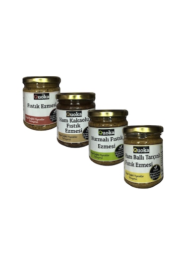 Quoka Fıstık Ezmesi 4 x 200 G