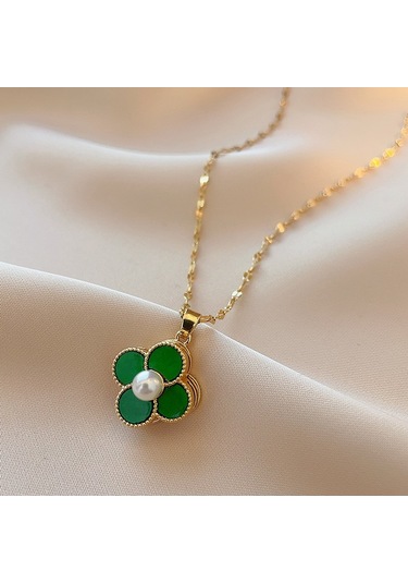 Bayan Kolye: Moda Estetiği Titanyum Çelik Kolye No.351 Çok REnkli