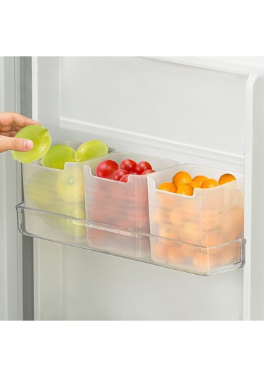 Aubyhe Cam Gösterimli Buzdolabı Düzenleyici Kutusu - Pp Malzeme, 10x8x9.5 Cm, Tek Adet Diğer