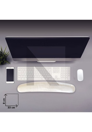 MP04 - Jel Klavye Bilek Destek Pedi Yumuşak, Ergonomik Ped