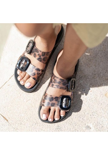 Igor S10336Z Habana Brillo Leo Siyah Kadın Terlik Siyah